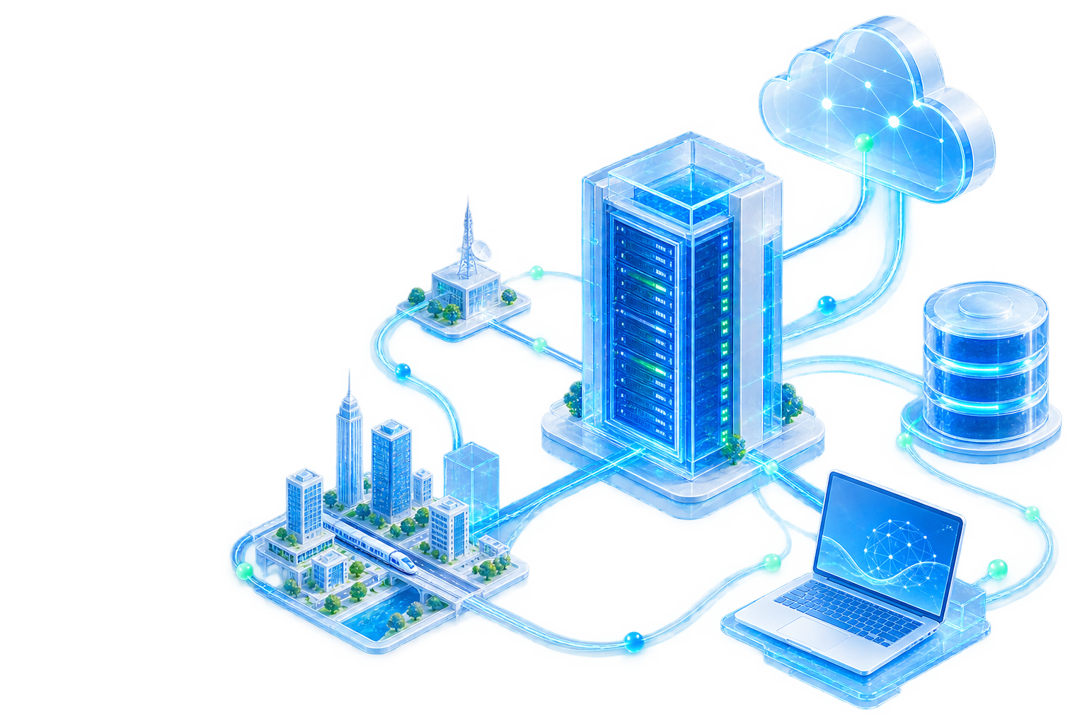Cloud, server, data and connected digital infrastructure blueprint